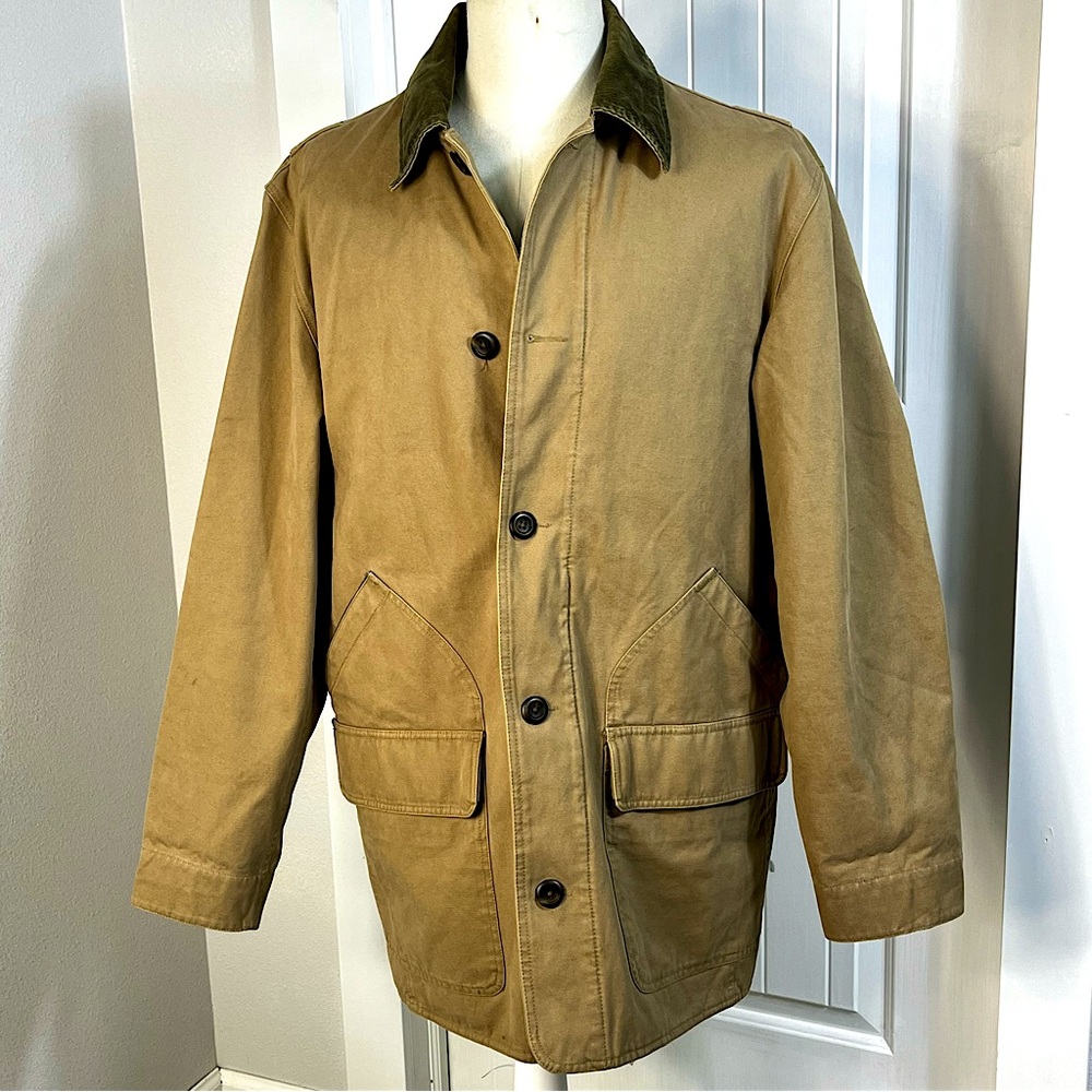 GAP Men’s Barn Coat Cotton Canvas Corduroy Sz L Outdoor Rugged Streetwear - Picture 11 of 11